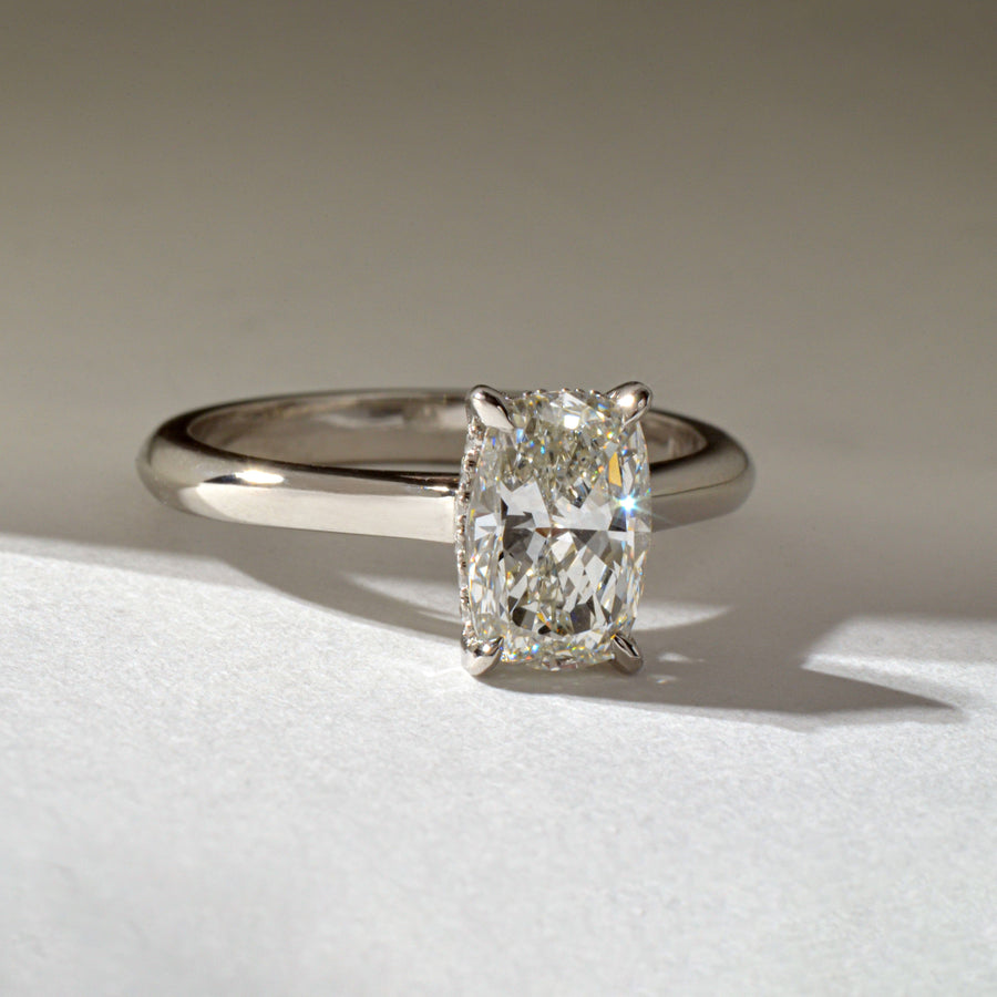 Elongated Cushion Solitaire