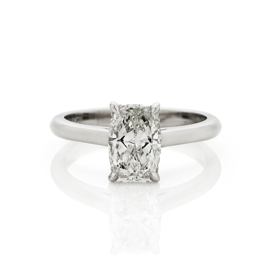 Elongated Cushion Solitaire