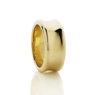 18ct Concave Band