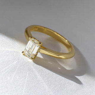 Emerald-Cut Diamond Solitaire