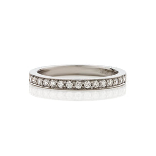 Platinum Grain-set Diamond Band