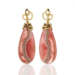 Rhodochrosite Drop Earrings