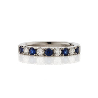 Sapphire & Diamond Micro-Claw Band