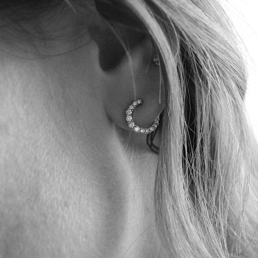 Diamond Coil Earrings
