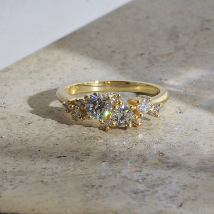 Heirloom Diamonds in 18ct Gold Ring