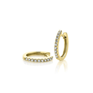 Fine Diamond Mini Hoops