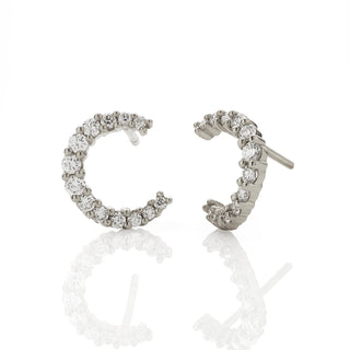 Diamond Coil Earrings