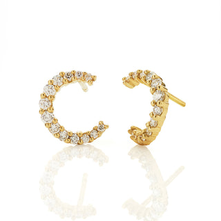 Diamond Coil Earrings