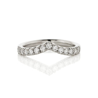 Diamond Wishbone Wedding Ring