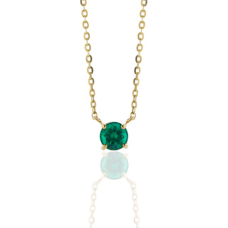 Emerald Solitaire Floating Pendant