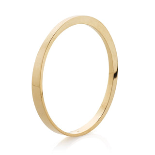 Round Tapered Bangle in Gold