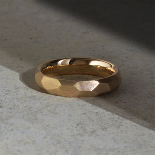 Mens Honeycomb Wedding Ring in 9ct Gold