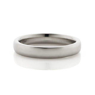 Platinum Classic Oval Band 4mm