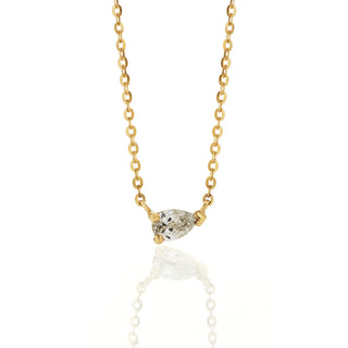 Pear Diamond East-West Pendant