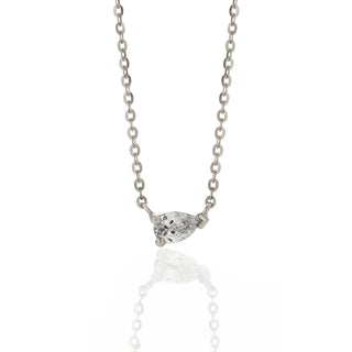 Pear Diamond East-West Pendant