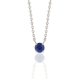 Sapphire Solitaire Pendant